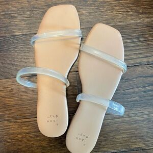 A new day clear strap sandals